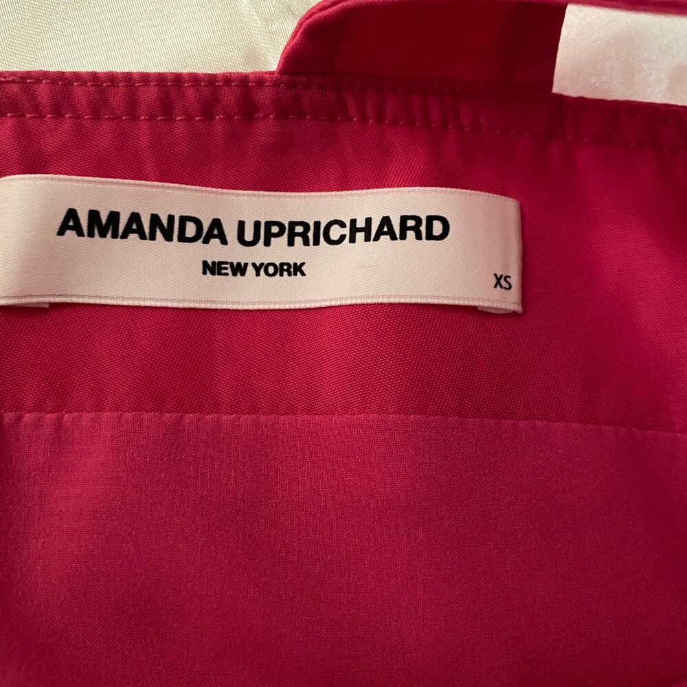Amanda Uprichard Archie Nylon Barbie Mini Dress Fuchsia Pink XS Revolve Party - Picture 5 of 9
